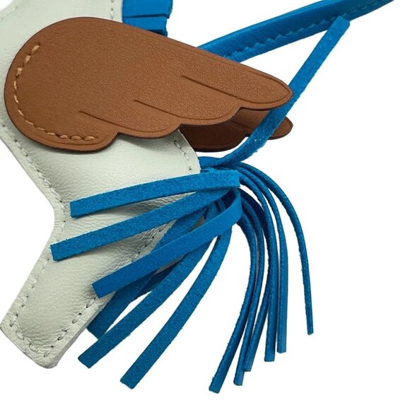 HERMES Rodeo Pegasus Size PM Lambskin Vert Fizz/Gold/Blue Zanzibar - Picture 2 of 7